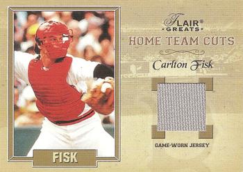 2003 Flair Greats - Home Team Cuts Game Used #NNO Carlton Fisk Front