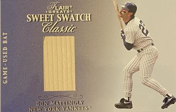 2003 Flair Greats - Sweet Swatch Classic Bat #NNO Don Mattingly Front