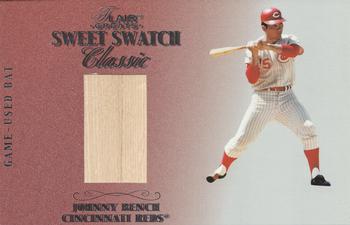 2003 Flair Greats - Sweet Swatch Classic Bat #NNO Johnny Bench Front
