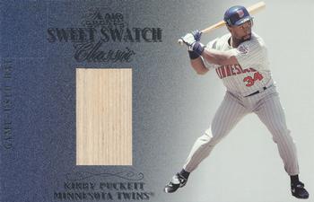 2003 Flair Greats - Sweet Swatch Classic Bat #NNO Kirby Puckett Front