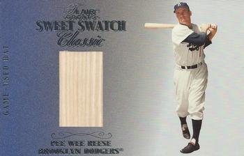 2003 Flair Greats - Sweet Swatch Classic Bat #NNO Pee Wee Reese Front