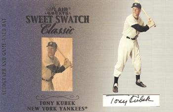 2003 Flair Greats - Sweet Swatch Classic Bat Image Autographs #NNO Tony Kubek Front