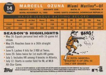 2017 Topps Archives #14 Marcell Ozuna Back