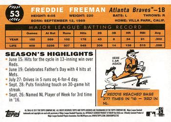 2017 Topps Archives #53 Freddie Freeman Back