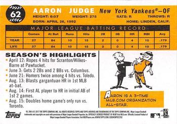 2017 Topps Archives #62 Aaron Judge Back