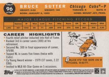 2017 Topps Archives #96 Bruce Sutter Back