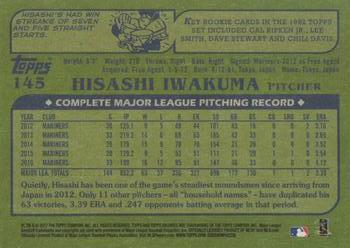 2017 Topps Archives #145 Hisashi Iwakuma Back