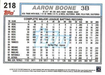 2017 Topps Archives #218 Aaron Boone Back