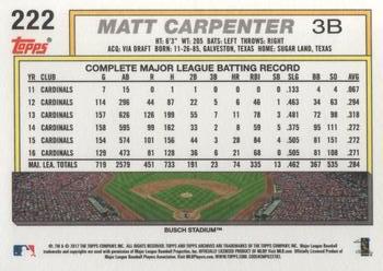 2017 Topps Archives #222 Matt Carpenter Back