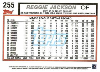 2017 Topps Archives #255 Reggie Jackson Back