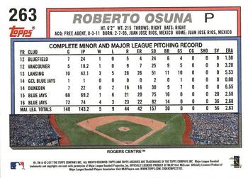 2017 Topps Archives #263 Roberto Osuna Back