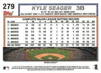 2017 Topps Archives #279 Kyle Seager Back