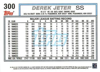 2017 Topps Archives #300 Derek Jeter Back