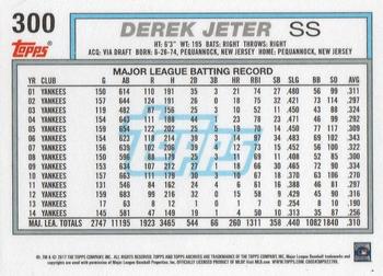 2017 Topps Archives #300 Derek Jeter Back