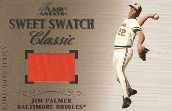 2003 Flair Greats - Sweet Swatch Classic Jersey #NNO Jim Palmer Front