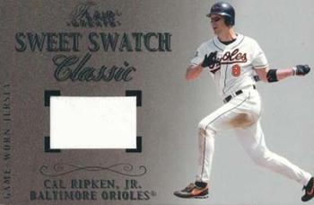 2003 Flair Greats - Sweet Swatch Classic Jersey #NNO Cal Ripken, Jr. Front