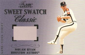 2003 Flair Greats - Sweet Swatch Classic Jersey #NNO Nolan Ryan Front