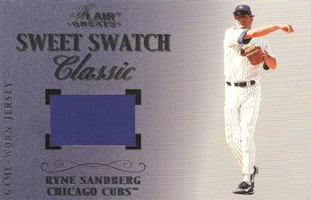 2003 Flair Greats - Sweet Swatch Classic Jersey #NNO Ryne Sandberg Front