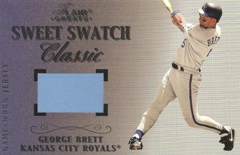 2003 Flair Greats - Sweet Swatch Classic Jersey #NNO George Brett Front