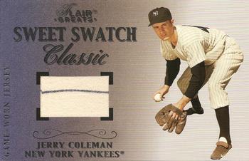 2003 Flair Greats - Sweet Swatch Classic Jersey #NNO Jerry Coleman Front