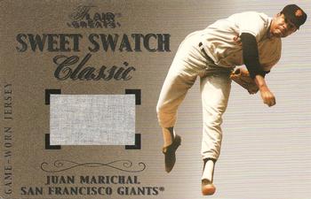 2003 Flair Greats - Sweet Swatch Classic Jersey #NNO Juan Marichal Front