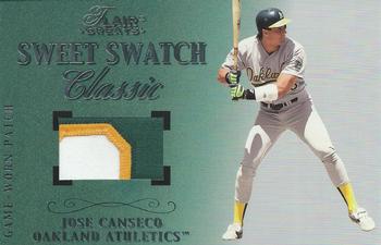 2003 Flair Greats - Sweet Swatch Classic Patch #NNO Jose Canseco Front
