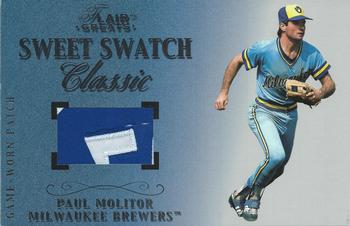2003 Flair Greats - Sweet Swatch Classic Patch #NNO Paul Molitor Front