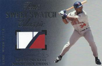 2003 Flair Greats - Sweet Swatch Classic Patch #NNO Kirby Puckett Front