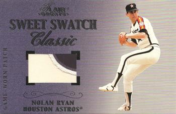 2003 Flair Greats - Sweet Swatch Classic Patch #NNO Nolan Ryan Front