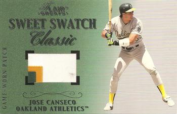 2003 Flair Greats - Sweet Swatch Classic Patch #NNO Jose Canseco Front
