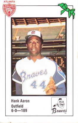 1981 Atlanta Braves Police #NNO Hank Aaron Front