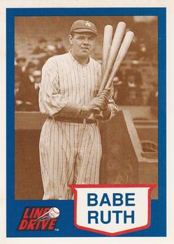 1991 Line Drive Babe Ruth #1 Babe Ruth Front