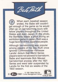 1991 Line Drive Babe Ruth #7 Babe Ruth Back