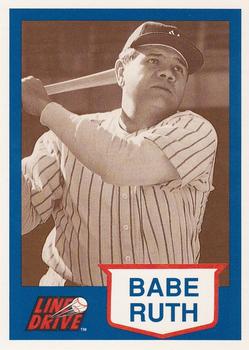 1991 Line Drive Babe Ruth #16 Babe Ruth Front