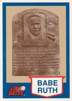 1991 Line Drive Babe Ruth #20 Babe Ruth Front