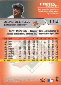 2001 Fleer Focus #113 Delino DeShields Back