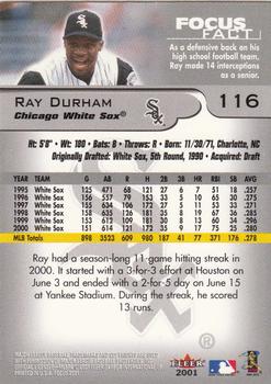 2001 Fleer Focus #116 Ray Durham Back