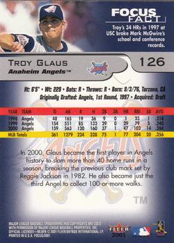2001 Fleer Focus #126 Troy Glaus Back