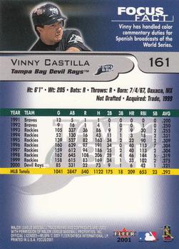2001 Fleer Focus #161 Vinny Castilla Back