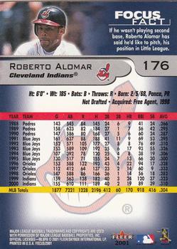 2001 Fleer Focus #176 Roberto Alomar Back