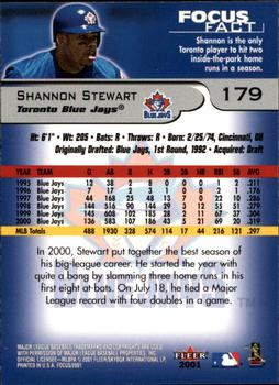 2001 Fleer Focus #179 Shannon Stewart Back