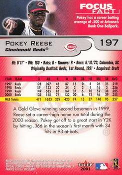 2001 Fleer Focus #197 Pokey Reese Back
