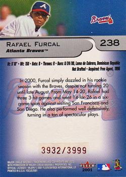 2001 Fleer Focus #238 Rafael Furcal Back