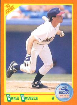 1990 Score Rookie & Traded #105T Craig Grebeck Front