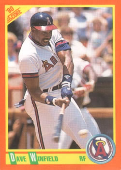 1990 Score Rookie & Traded #1T Dave Winfield Front