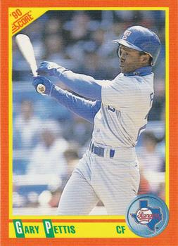1990 Score Rookie & Traded #6T Gary Pettis Front