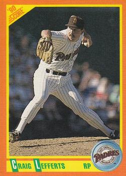 1990 Score Rookie & Traded #22T Craig Lefferts Front
