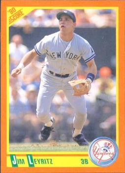 1990 Score Rookie & Traded #83T Jim Leyritz Front