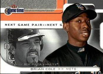 2001 Fleer Game Time #101 Mike Piazza / Brian Cole Front