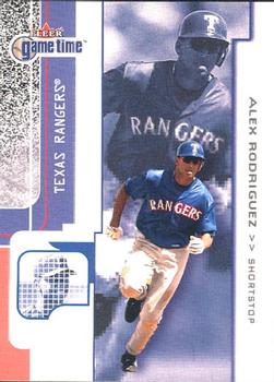 2001 Fleer Game Time #3 Alex Rodriguez Front